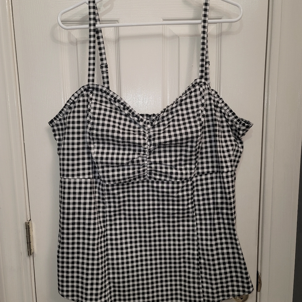GINGHAM POPLIN CAMI